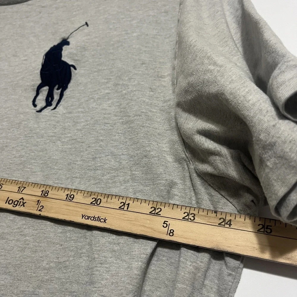 Polo Ralph Lauren Men Big Pony Logo T-shirt Gray 1XB/ XL Shirt